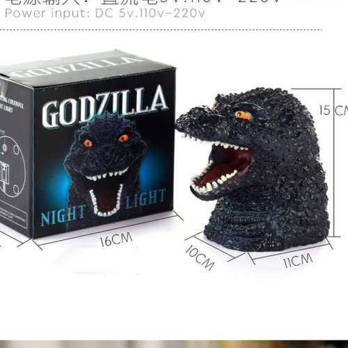 Godzilla Dinosaur Silicone Night Light Colorful Dinosaur Lamp Dimmable Monster Charging Pat Lamp Children's Day Gift Lamp