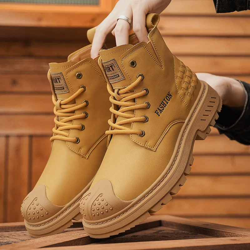 Martens, высокие демисезонные ботинки для отдыха