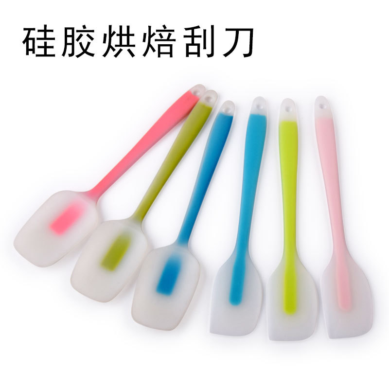 一体式全包透明硅胶刮刀牛油奶油蛋糕抹刀软烘焙工具刮铲硅胶刮刀|ms