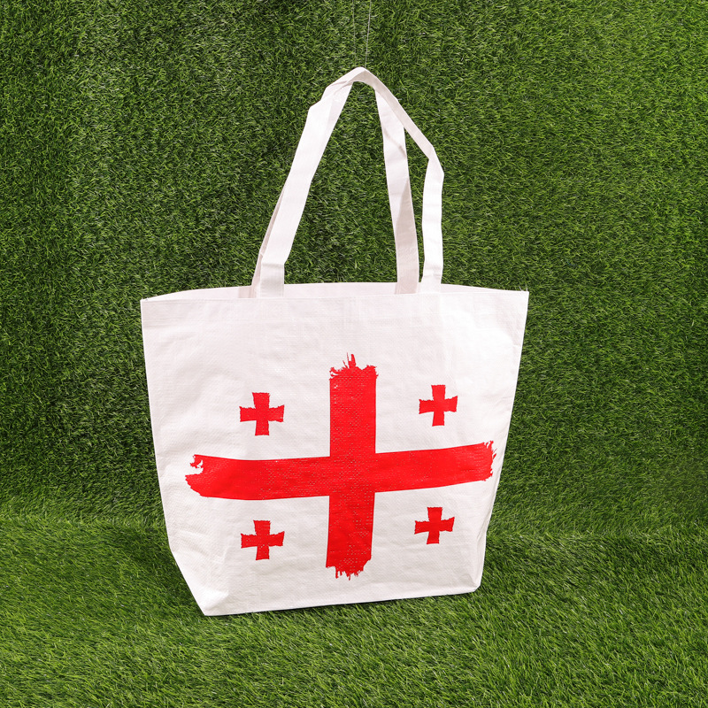 批发手提覆膜塑料编织袋可制定宜家袋彩印pp手提编织购物袋蛇皮袋