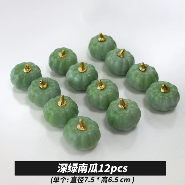 Boutique pumpkin (green) 12pcs