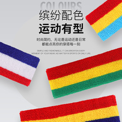 Colored Sweatband Sports Elastic Towel Headband for Basketball and Tennis Cotton Hair Tie Factory Wholesale Can Add LOGO