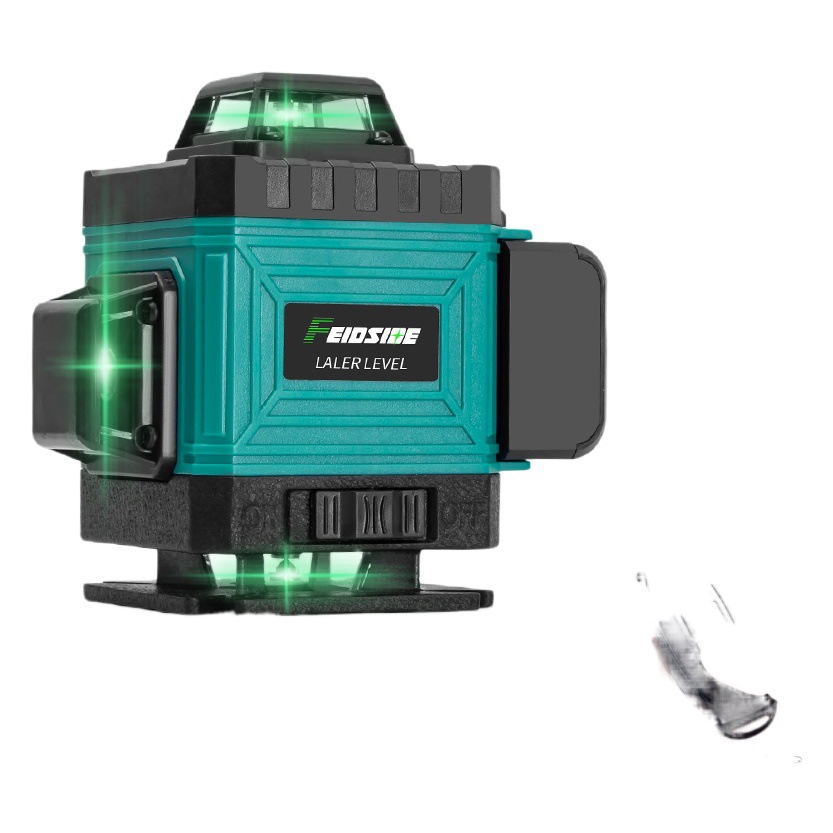 Infrarrojos nivel láser verde nivelación automática 3D12 Línea 16 línea láser al por mayor de alta precisión luz fuerte