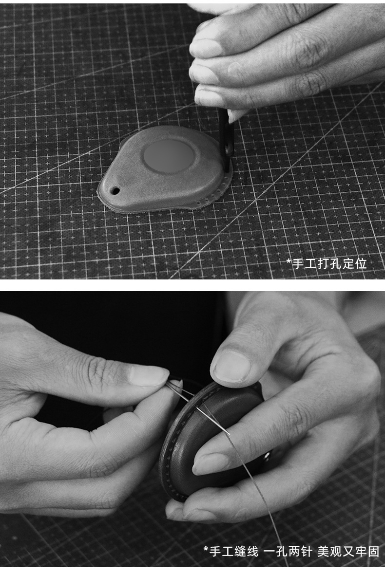 Suitable for Harley fuel tank cap key case X48 key chain 114 fat guy gliding cowhide motorcycle combination key case