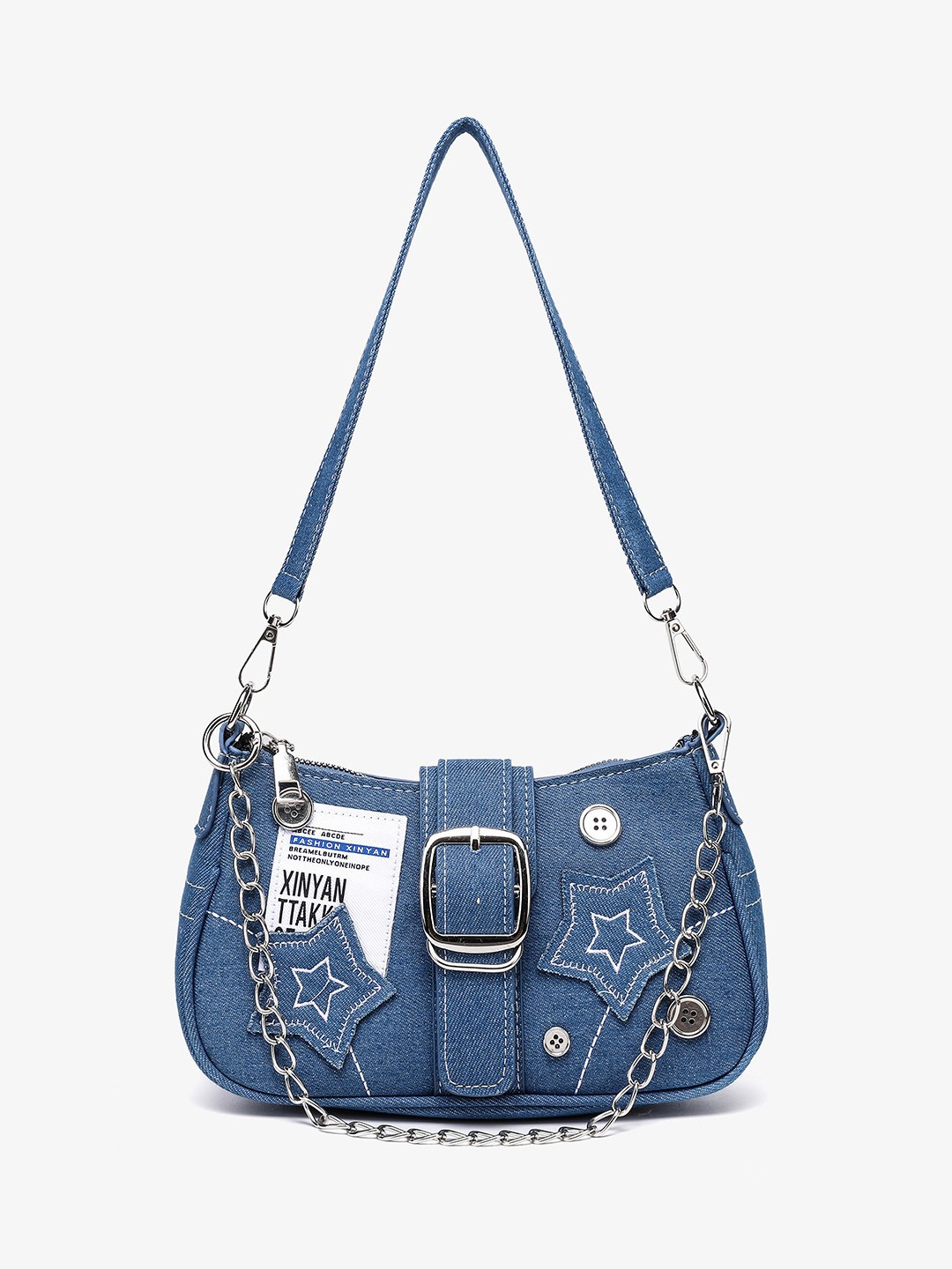 Bolso de diseño de nicho de mujeres punk pentagram, bolso de hombro, bolso de brazo de alta calidad de chicas dulces y calientes.