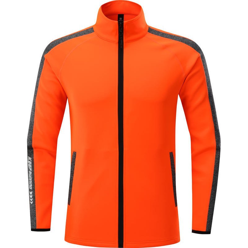 Primavera y otoño, estilo deportivo de cuello vertical con cremallera, cardigan de moda, chaqueta deportiva de punto, manga larga, cómoda y transpirable.