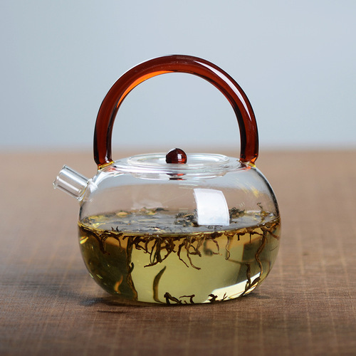444Z wholesale heat-resistant boiling teapot, boiling teapot, high temperature-resistant glass handle kettle, electric ceramic stove, boiling water, teapot, open flame