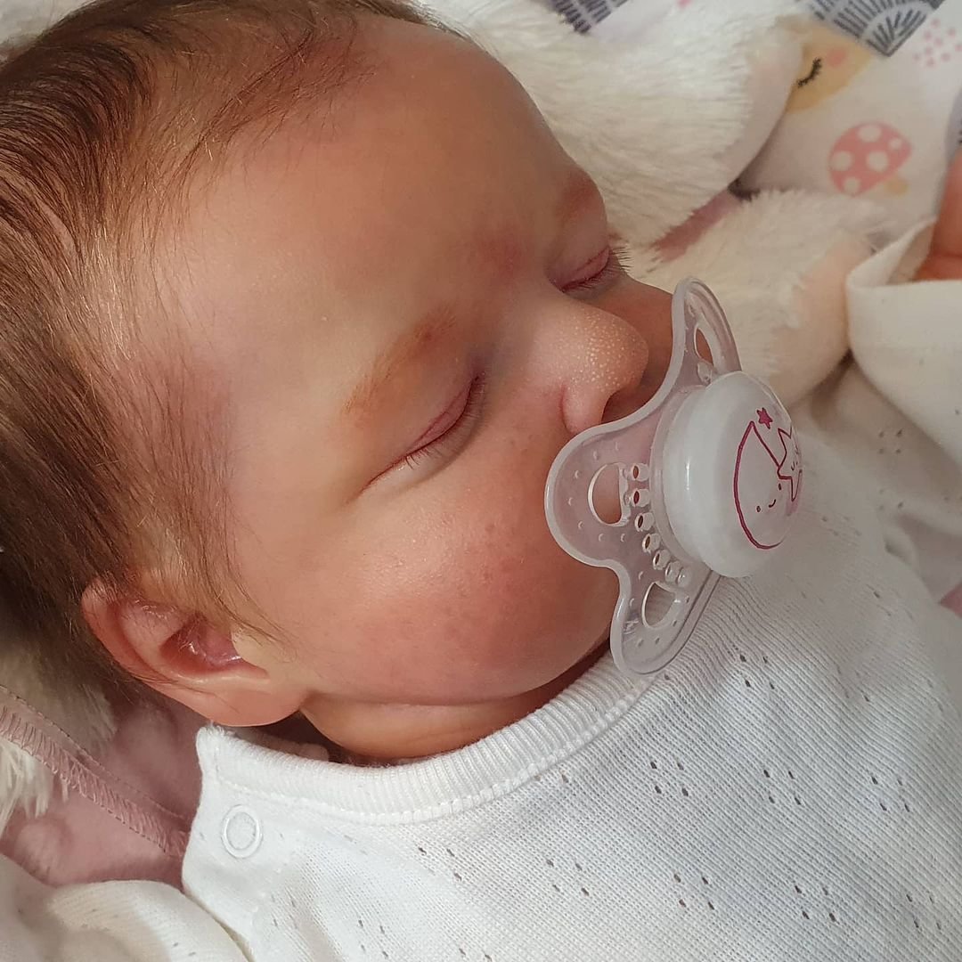 49cm simulación bebé renacido muñeca Rosalie transfronteriza e-commerce suministro entrega de una sola pieza