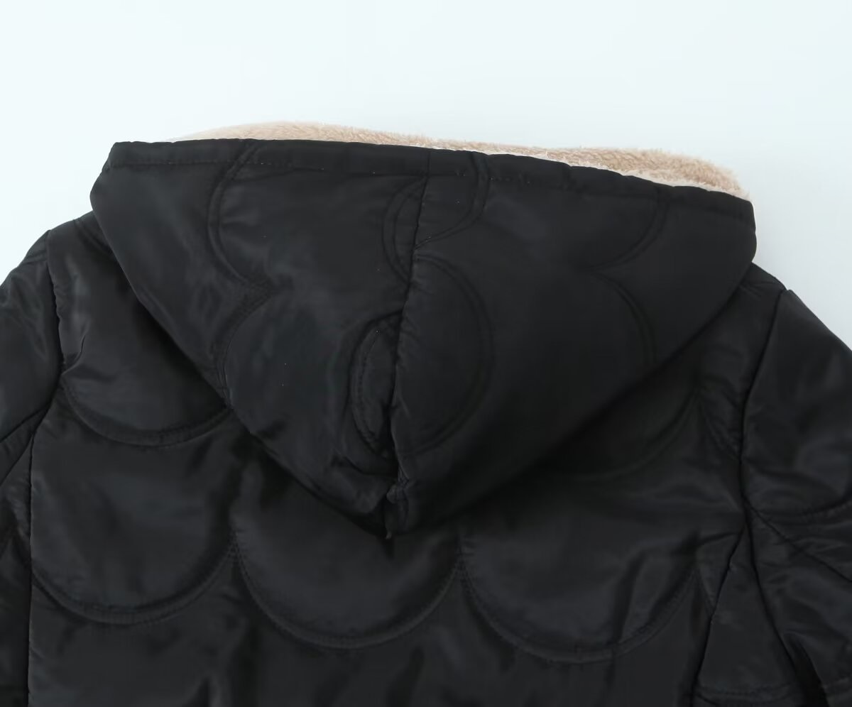 Women's Winter Coat Hooded Velvet Lined Thick Warm Casual Jacket_voghion.com