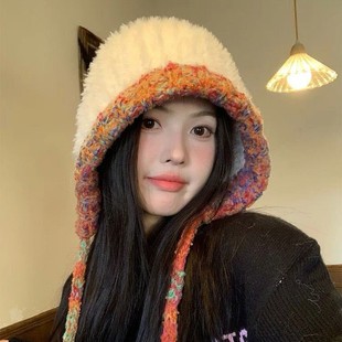 �ֹ���ɫë����ñ��Ů�ﶬ���n��ٴ�ᘿ�ñ���^����ů�o��ë��ñ