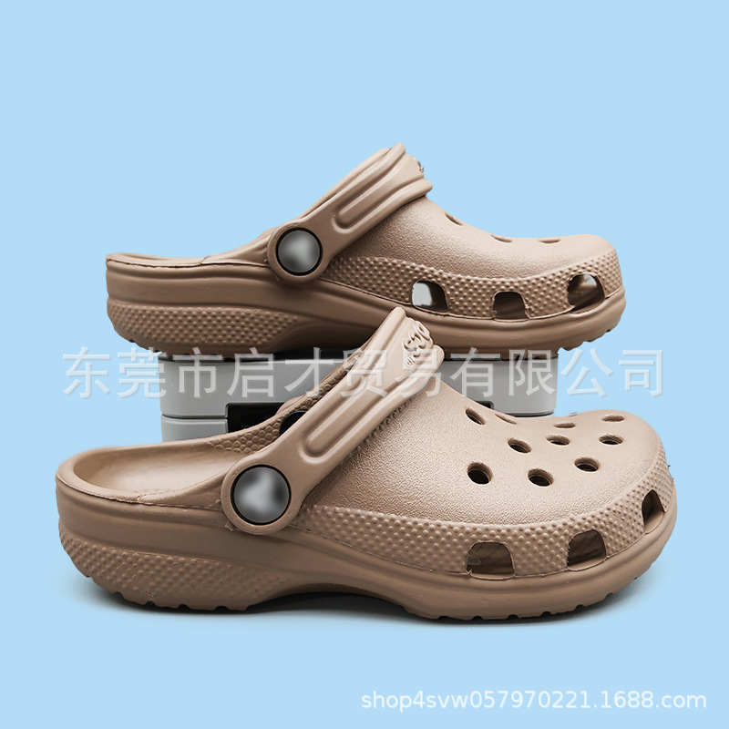 Cruz de niños pequeñas estrellas agujero zapatos de playa clásicos al aire libre logo hueco sandalias 10126