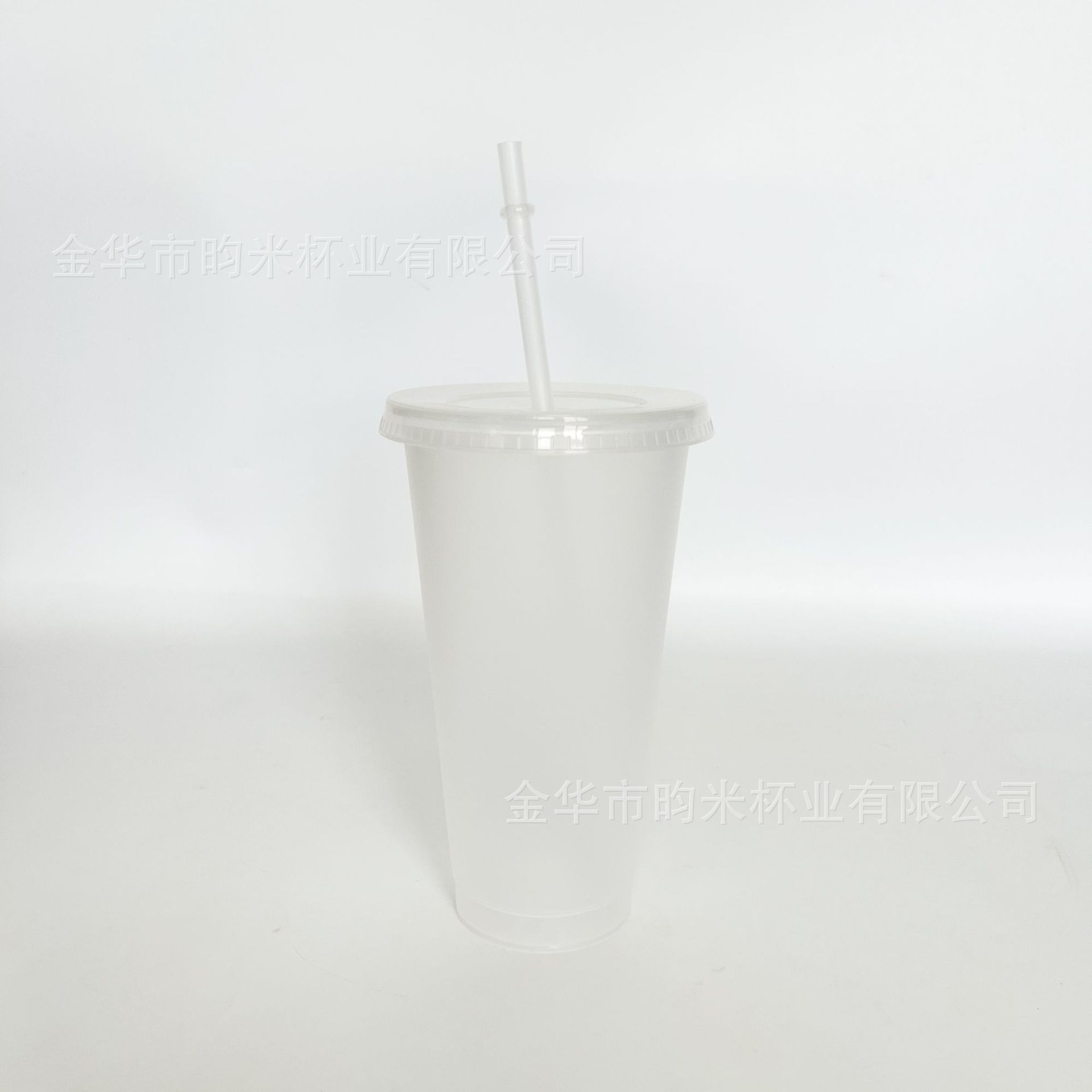 Transfronterizo PP color 24OZ taza de paja taza de té de leche de gran capacidad 710ML taza de plástico monocapa de color sólido se puede imprimir logotipo