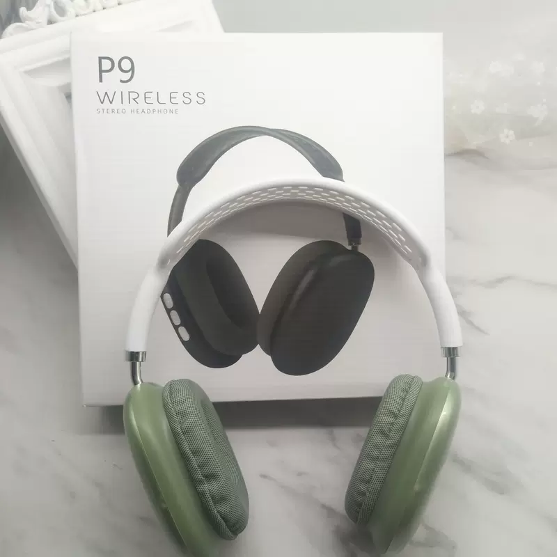 P9Max Wireless Bluetooth Headphones USB Charging Heavy Bass Sport Earphones Card Slot Neutral Brand