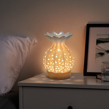 陶瓷小夜灯定制生日礼物卧室台灯家用酒店摆件工艺品装饰香薰灯