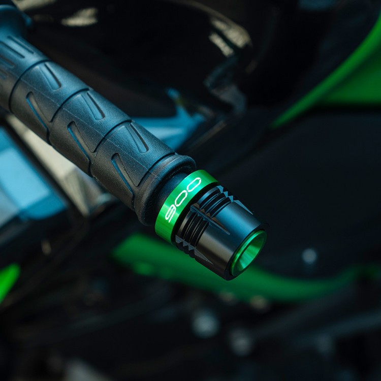 Suitable for Kawasaki Ninja400Z900Z500Z650 Modified Handlebar End Caps, Shock-Absorbing and Anti-Fall Accessories, Aluminum Alloy