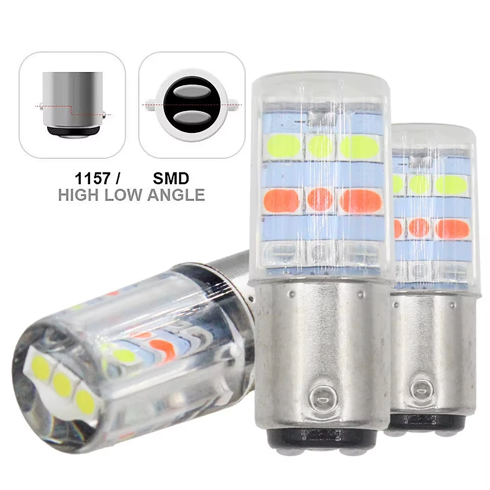 Новый мотоцикл автомобиля светодиодные стоп-сигналы мигает 1157 2835 21SMD подсвечивает цветной задний фонарь