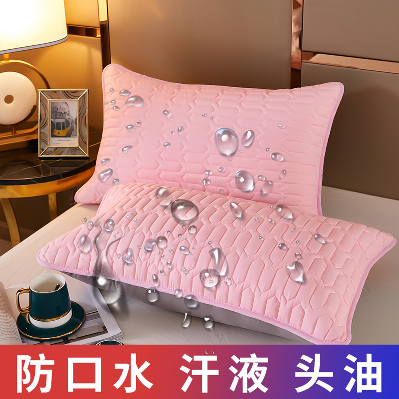 Waterproof quilted cartoon protective pillowcase, Amazon