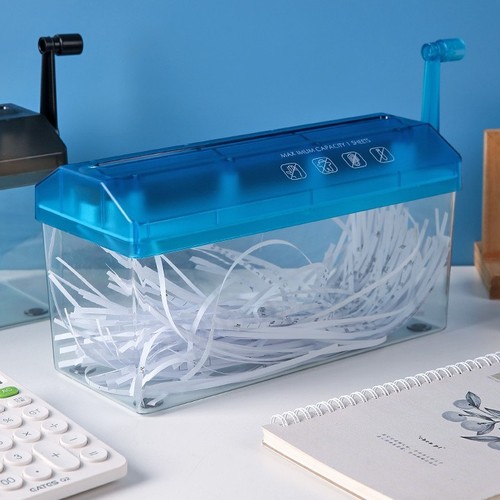 Paper shredder A4 small strip shredder financial documents high-security office documents desktop A6 paper shredder