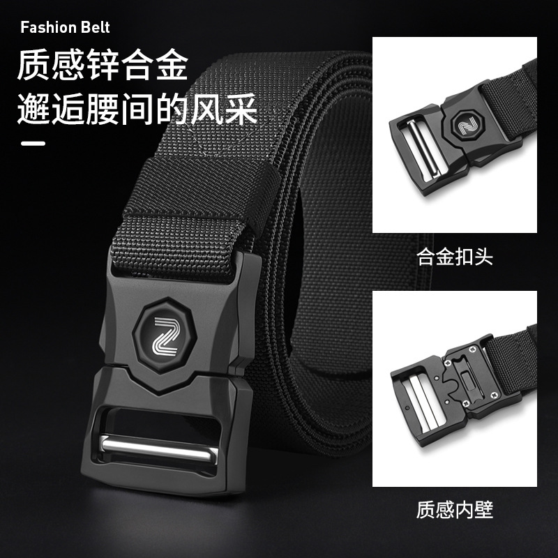 Men's cloth automatic elastic belt