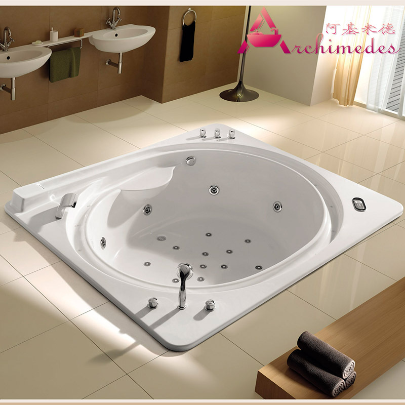 嵌入式按摩浴缸可配恒温加热臭氧消毒 佛山厂家直供 AJ-3087|ms