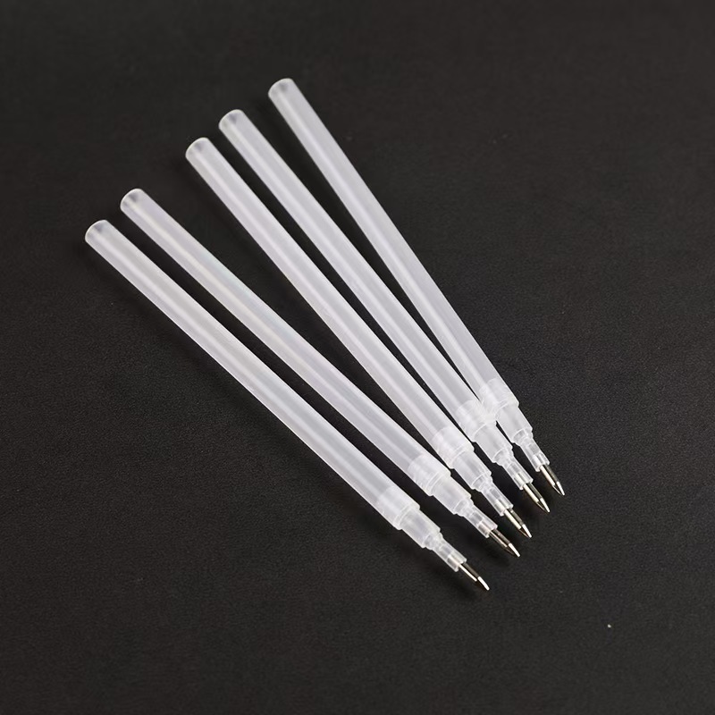 [for Experiments] [for Beauty Salons] Empty Pen Refill Without Ink 2.5 Inner Diameter 5.0 Inner Diameter with Beads Empty Pen Refill Without Ink