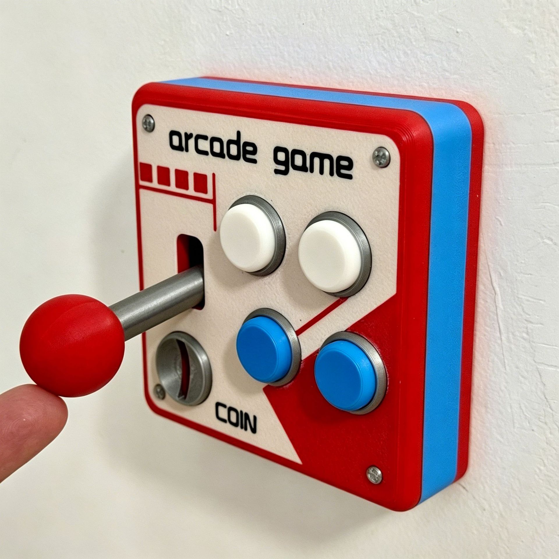 Impresión 3D tipo 86 retro interruptor de arcade panel de decoración interruptor de rocker juego creativo decoración interruptor de control único