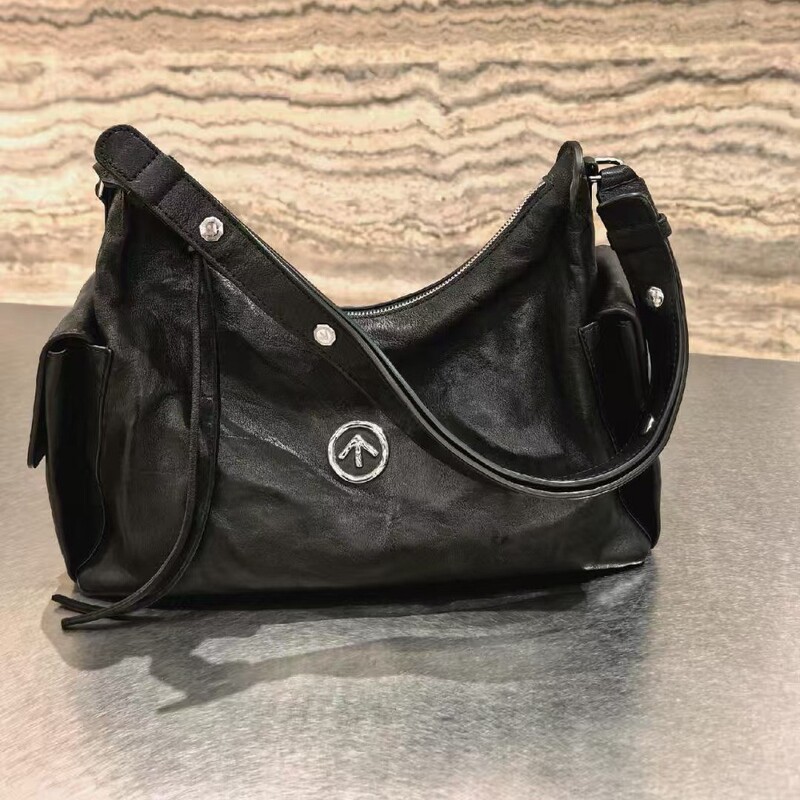 Grot 26 New Color Toast Hobo Bag Vegetable-Tanned Pleated Casual Versatile Commuter Underarm Bag Single Shoulder Crossbody Bag