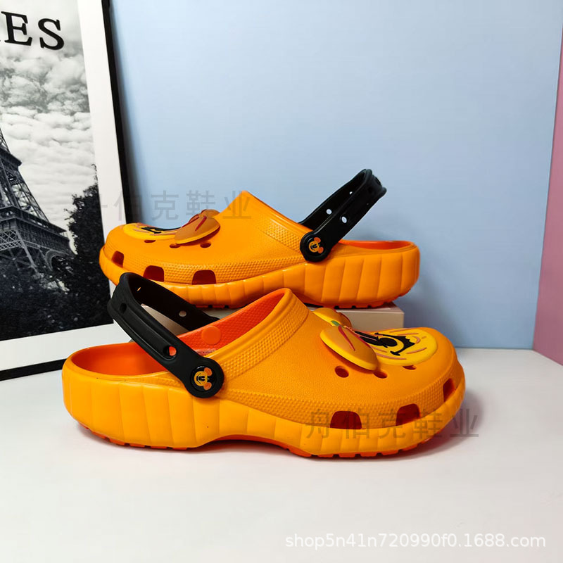 Halloween Misaki Pumpkin Head Collaboration Clogs for Men and Women, Couples' Non-Slip Odor-Resistant Versatile Outdoor Beach Sandals