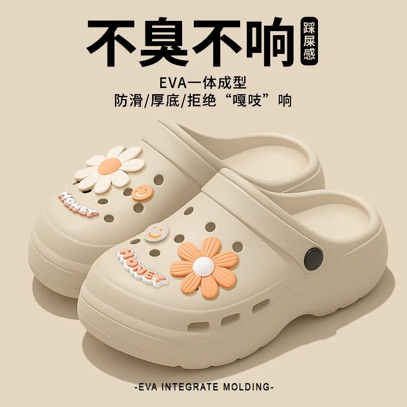 Zapatos de grano grueso para mujeres 2025, nuevos zapatos de verano para mujeres embarazadas con suela suave antideslizante antiodor, sandalias para mujeres image 8