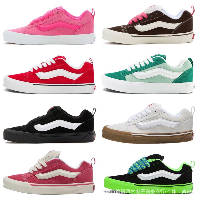 Putian Shoes Vans Knu Skool Sneakers New Style Printed Shoelaces Unisex Loafers Couple Low-Top Casual Shoes Putian Shoes Vans Knu Skool Sneakers New Style Printed Shoelaces Unisex Loafers Couple Low-Top Casual Shoes