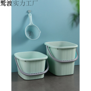 Thickened Square Bucket for Home Use, Portable Plastic Laundry Bucket, Foot Soaking Bucket, Dormitory Mop Bucket, Mop Bucket, Water Storage Container