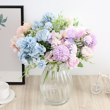 仿真花牡丹花束清雅套装欧式假花花束客厅餐桌摆件家居装饰批发