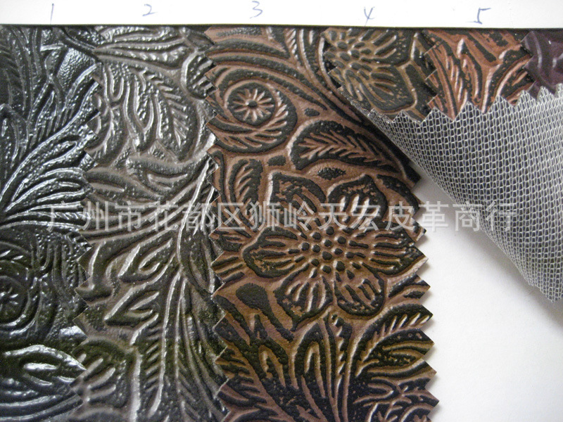 太阳花PVC皮革眼镜盒包装皮革工艺手袋革装璜背景凤尾擦花皮革
