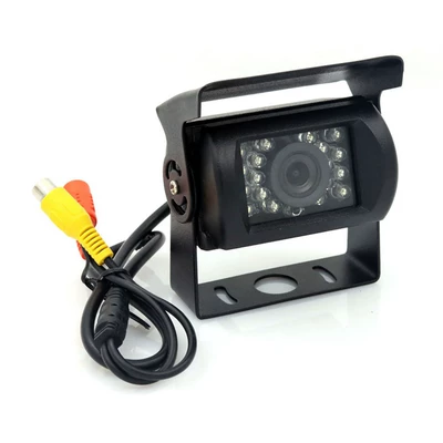 High-definition infrared CCD car camera 9-24V night vision reverse camera for passenger and freight vehicles, exclusively for cross-border supply (Vehicle camera) - av-connector