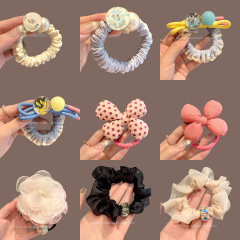 シンプルな高弾性と耐久性のあるゴムバンドヘアロープボールヘッドポニーテールヘアアクセサリーコレクションかわいいインターネットセレブヘアロープ女性のヘアアクセサリー