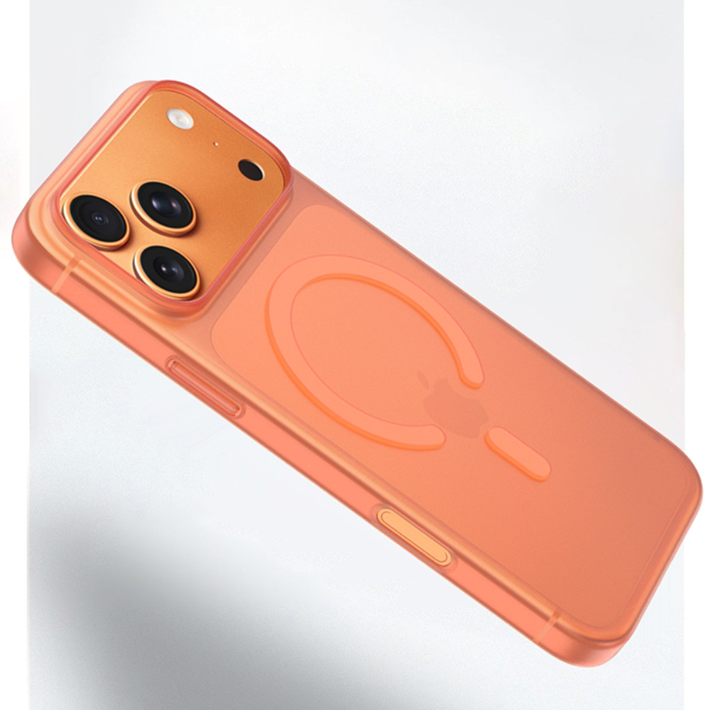 Fábrica de origen para iphone17promax ultra delgado PP esmerilado magnético verdadero caso de teléfono magnético no amarillo