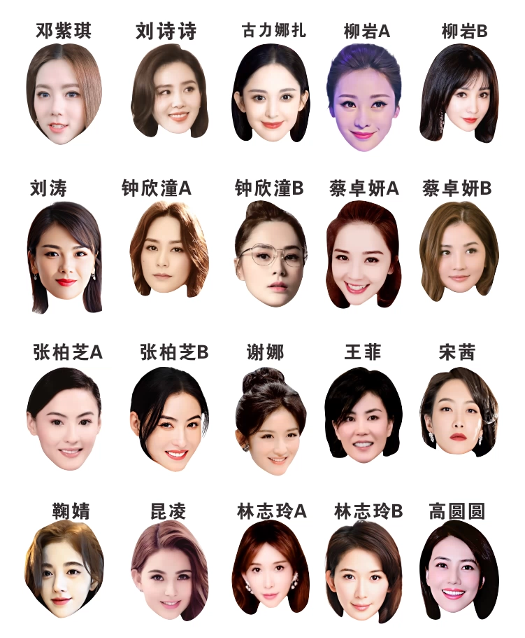 ,, Женская маска баби Ян Ин Ян Цзы Ди Ли Реба Чжао Лиин Ян Ми вечеринка смешная