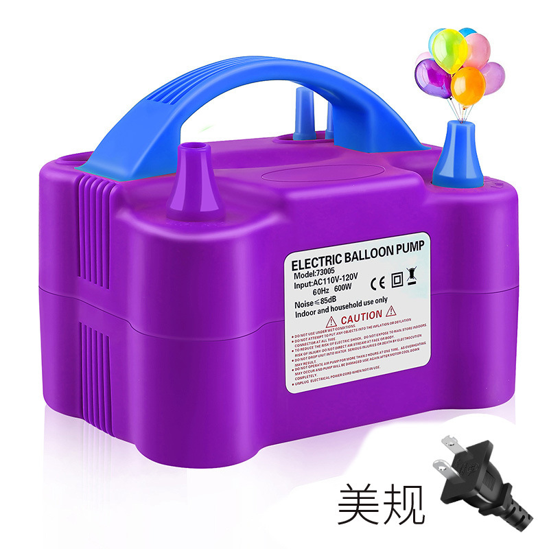 Bomba de bolas eléctrica Bomba de aire 73005 Máquina de soplado de globos Máquina de bolas de doble orificio 600W Sala de bodas Herramienta de soplado de globos
