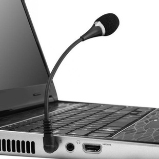 3.5-Port computer microphone external desktop notebook YY voice chat karaoke microphone capacitor microphone mini 3.5
