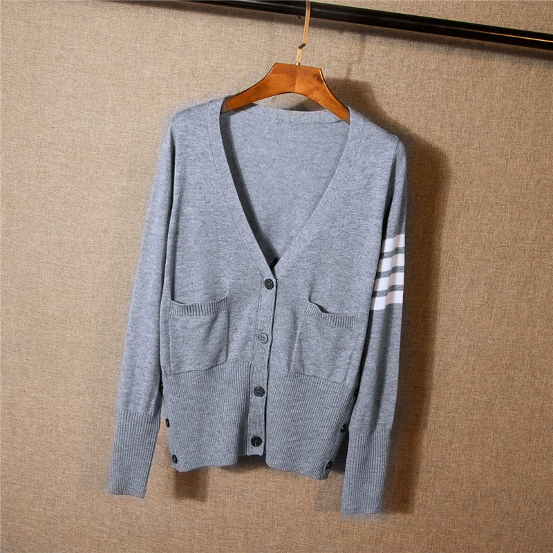 Без возврата четырехполосный кардиган с короткими рукавами