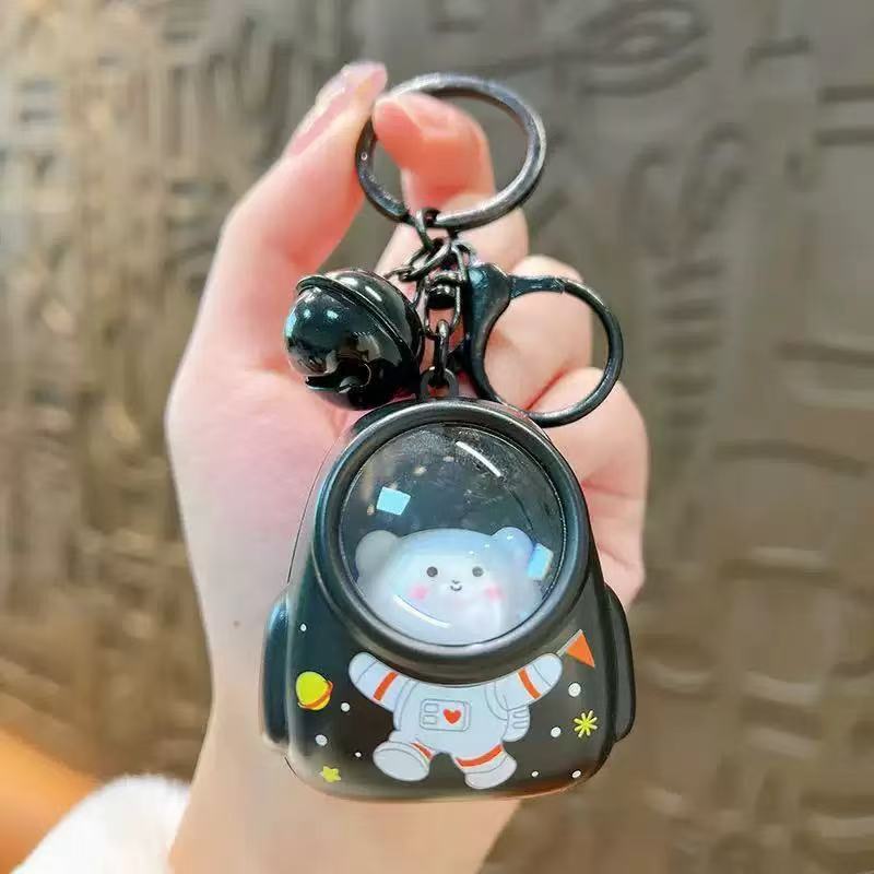 クリエイティブカピバラ発光スクールバッグキーホルダー星空バックパックカップルギフトペンダント雰囲気ナイトライトギフト|undefined