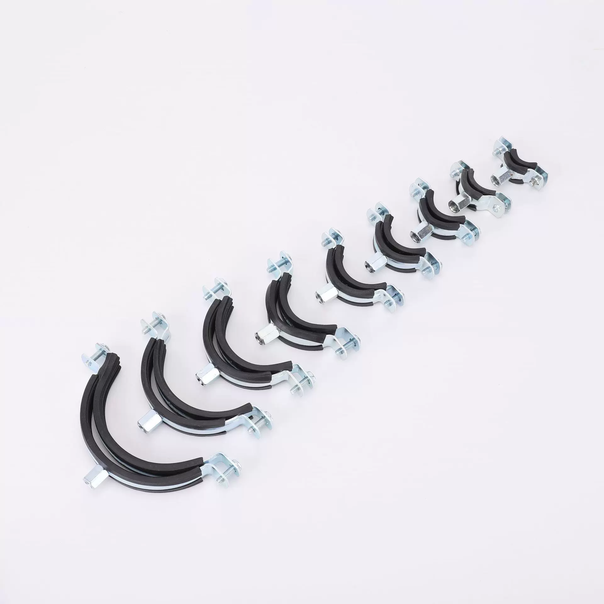 黑皮管卡吊卡镀锌铁管卡工程水暖安装排加厚固定水管材配件可定制