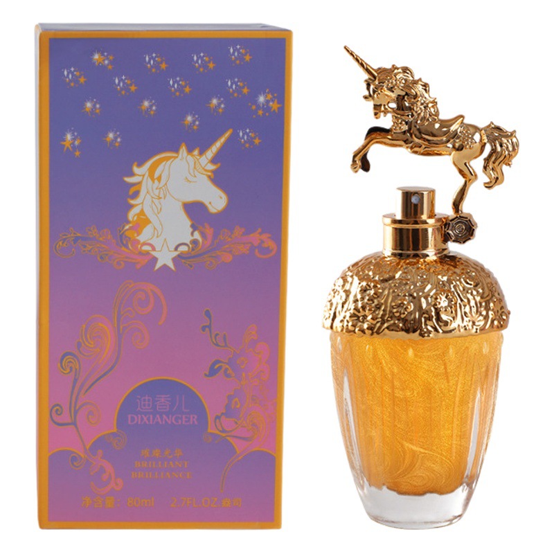 En línea popular di xianger brillante unicornio oro arenas movedizas señora perfume duradero luz fragancia estudiante al por mayor