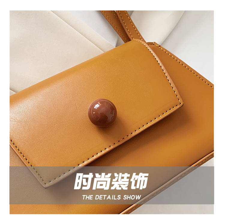 Fashion New Solid Color Handbag Messenger Bag Fashion Retro Shoulder Bag display picture 26