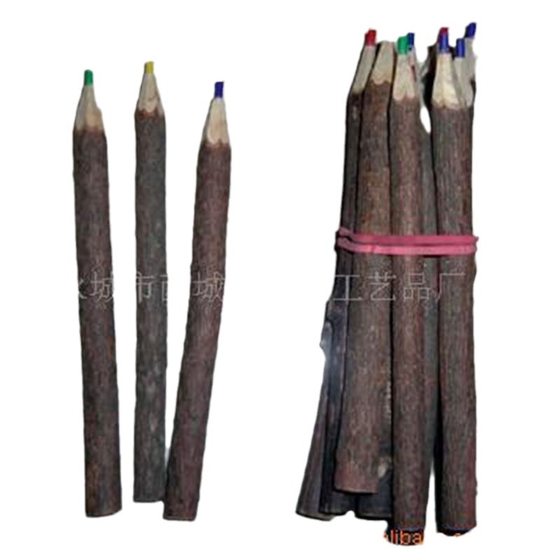 Suministro de plomo de color cepillo de madera natural pluma lápiz regalo de negocios artesanía lápiz de color