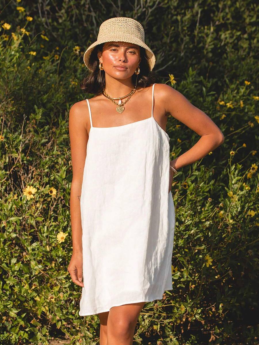 Women's Clothing Summer Style Elegant Casual Relaxed Suspender Short Dress Style Women's Fashion For Formal & Casual_ecoleips.com