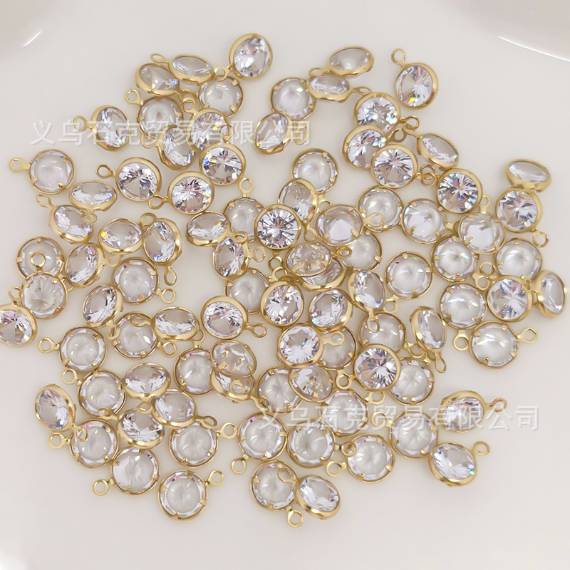 Copper accessories with zircon