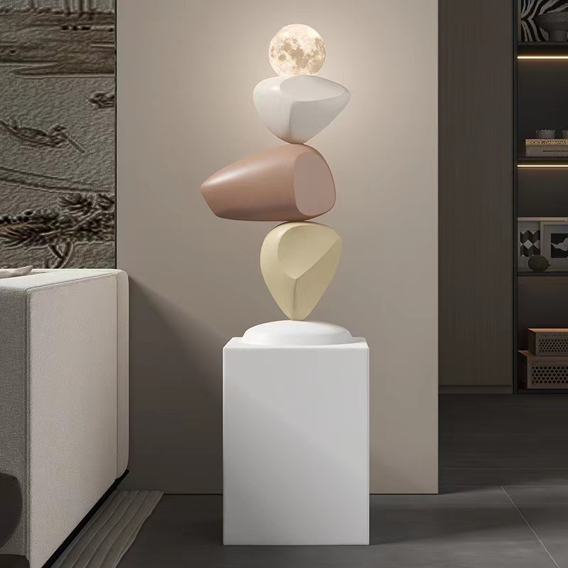 Modern creative running floor decoration living room hallway TV cabinet study office decoration housewarming gift