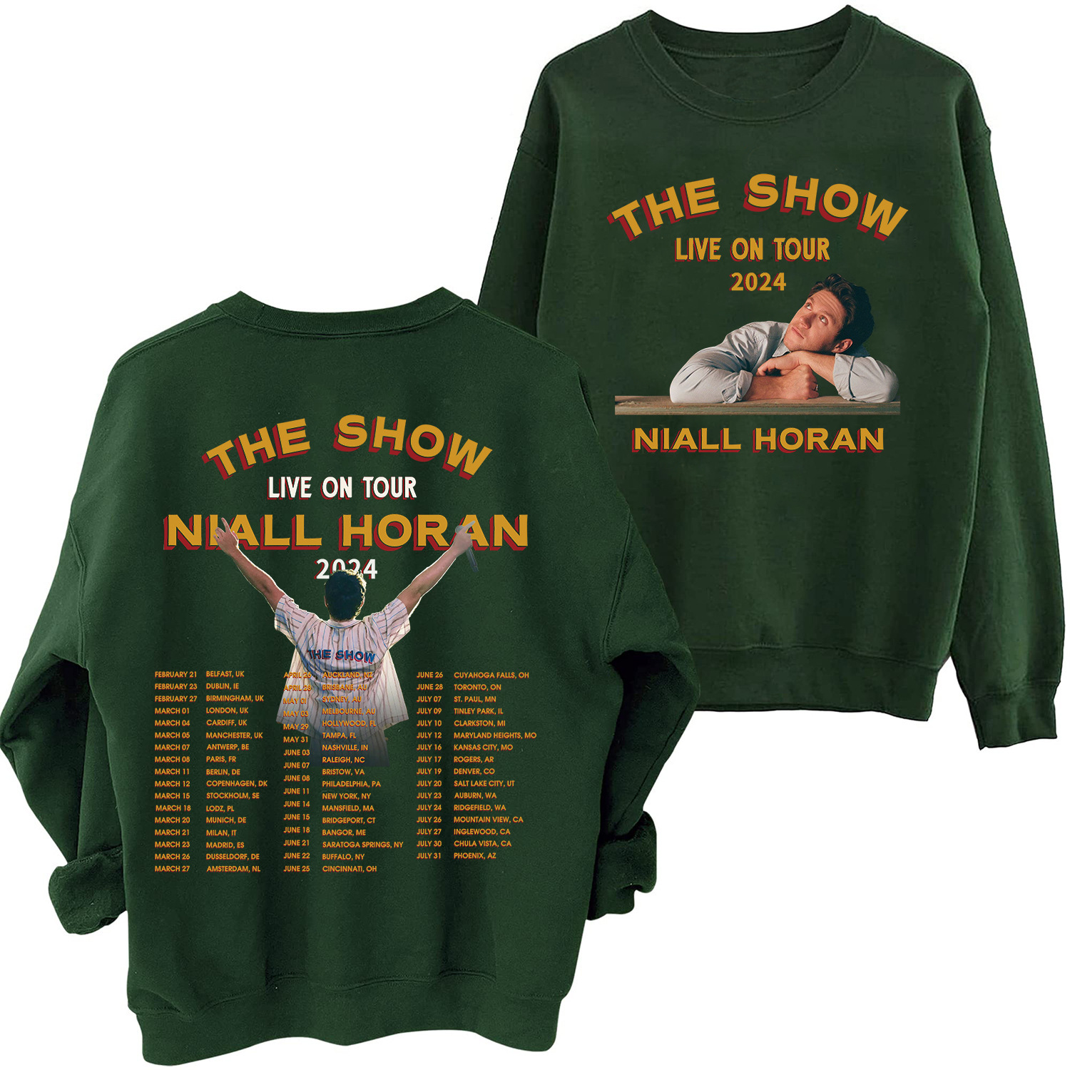 2024 Niall Horan The Show Live On Tour Sweatshirt Man Woman