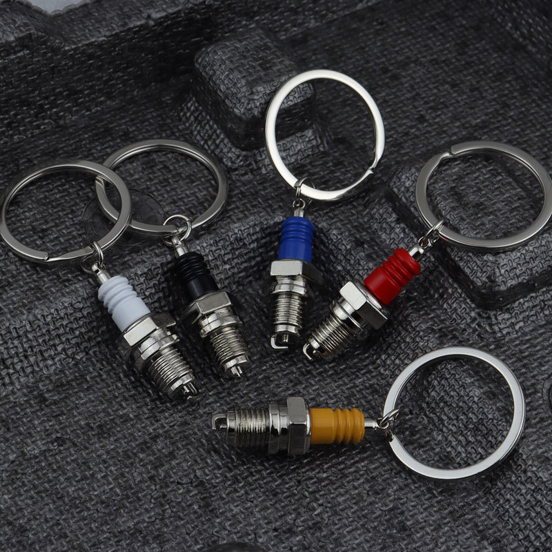 Factory In-Stock Creative Car Spark Plug Keychain, Metal Texture Spark Plug Company Small Gift Keychain Factory In-Stock Creative Car Spark Plug Keychain, Metal Texture Spark Plug Company Small Gift Keychain